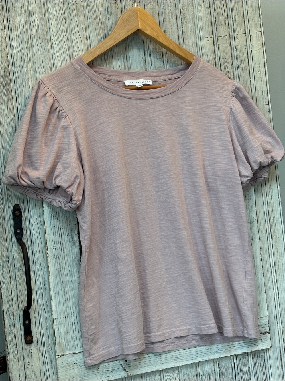 Jane+Delancey Balloon Puff Sleeve Blush Pink Size M